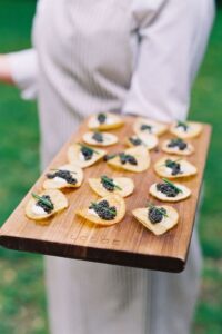 Wedding Catering Inspiration; Mini Caviar Wedding Hors D'oeuvres